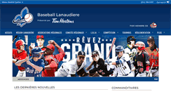 Desktop Screenshot of lanaudiere.baseballquebec.com