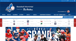 Desktop Screenshot of montreal.baseballquebec.com