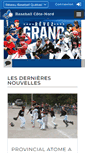 Mobile Screenshot of cotenord.baseballquebec.com