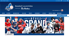 Desktop Screenshot of laurentides.baseballquebec.com