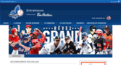 Desktop Screenshot of entraineur.baseballquebec.com